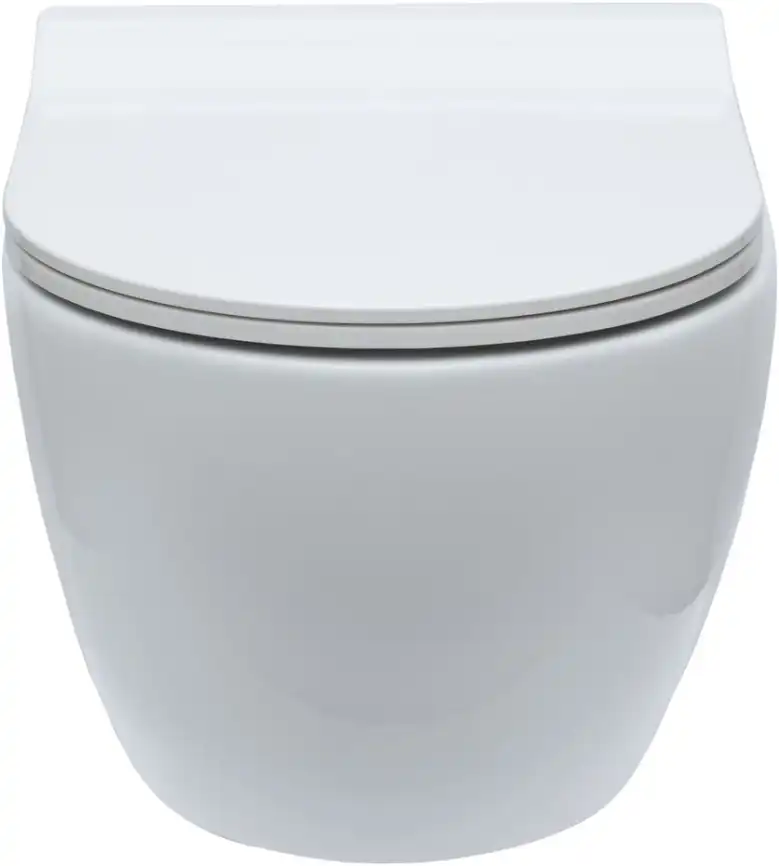 Унитаз подвесной Logan L5W CITY 019100-w-01 с сидением Soft Close -SLIMSEAT , белый фото 4