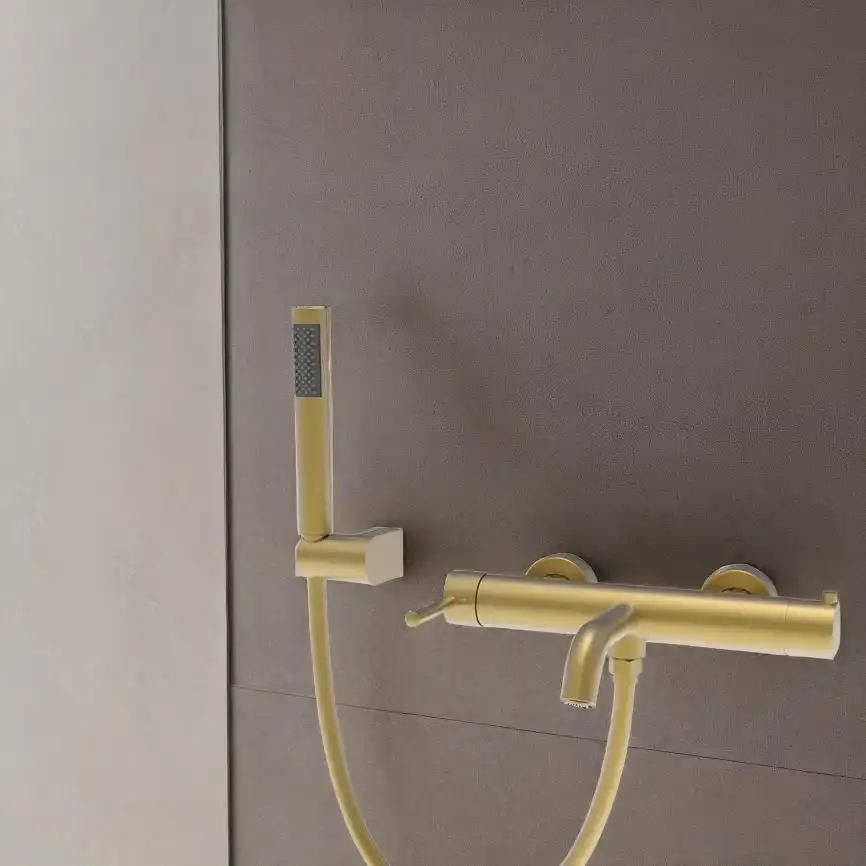 Смесители для ванны AVS Slimmer 811-111-BG, брашированное золото фото 7