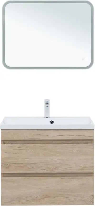 Тумба под раковину Aquanet Нота New 75 дуб светлый 334198 фото 8