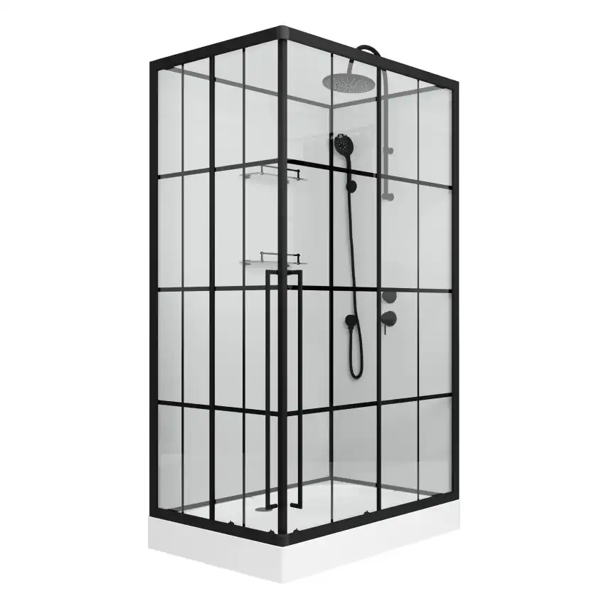 Душевая кабина Niagara Standart 100х80х225 ST100/80/15QR/KL/BKT низкий поддон, без гидромассажа фото 1