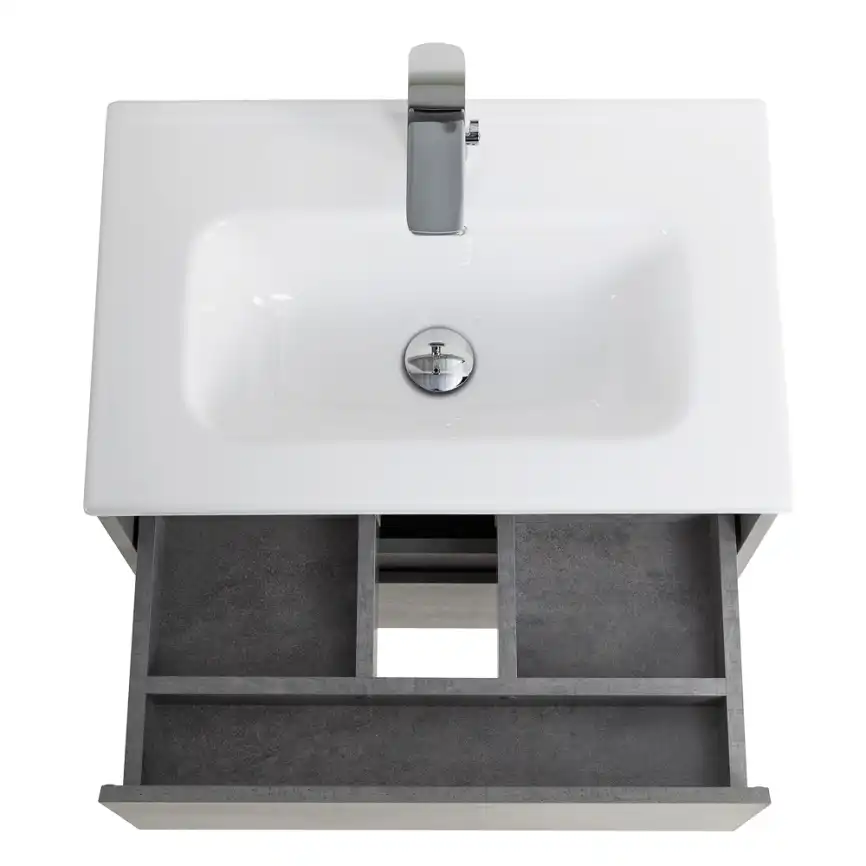 Тумба под раковину BelBagno KRAFT 39-700/390-2C-SO-CG подвесная Cemento Grigio фото 8