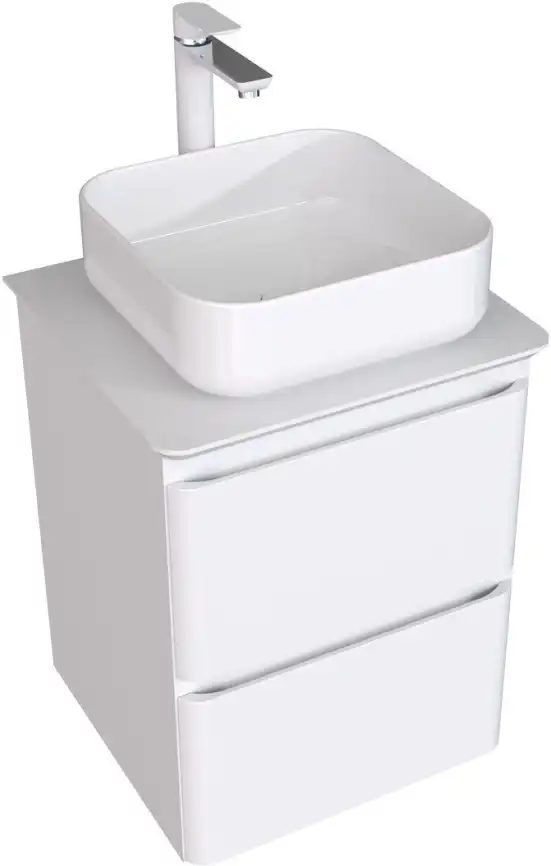 Тумба под раковину Aquanet Эмбер 50 белый матовый 330463 фото 3