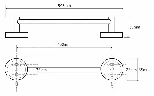 Полотенцедержатель 50 cм BEMETA OMEGA хром 104104022 фото 2