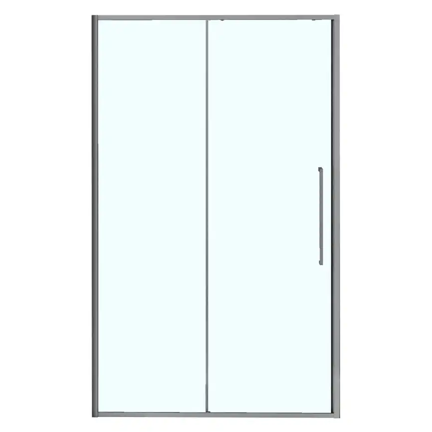 Душевая дверь Azario 140 AZ-Y43-140-MGR-CL, профиль графит матовый, стекло Прозрачное фото 2