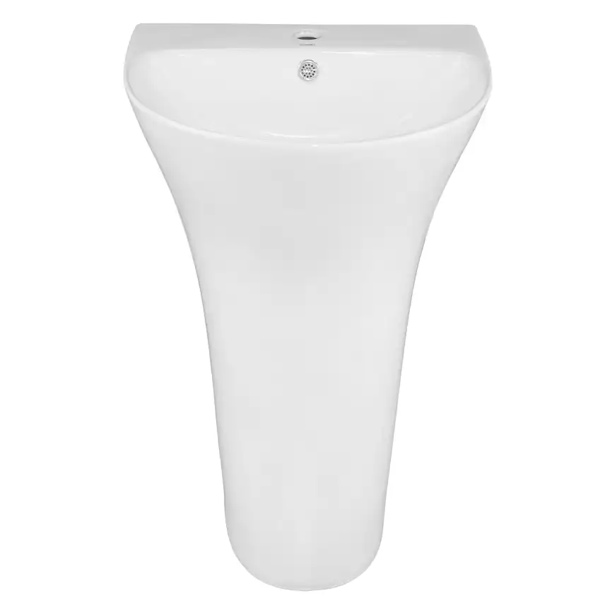 Раковина напольная AZARIO FRETTA ROUND 480x420x835 отдельностоящая (AZ-307) фото 2