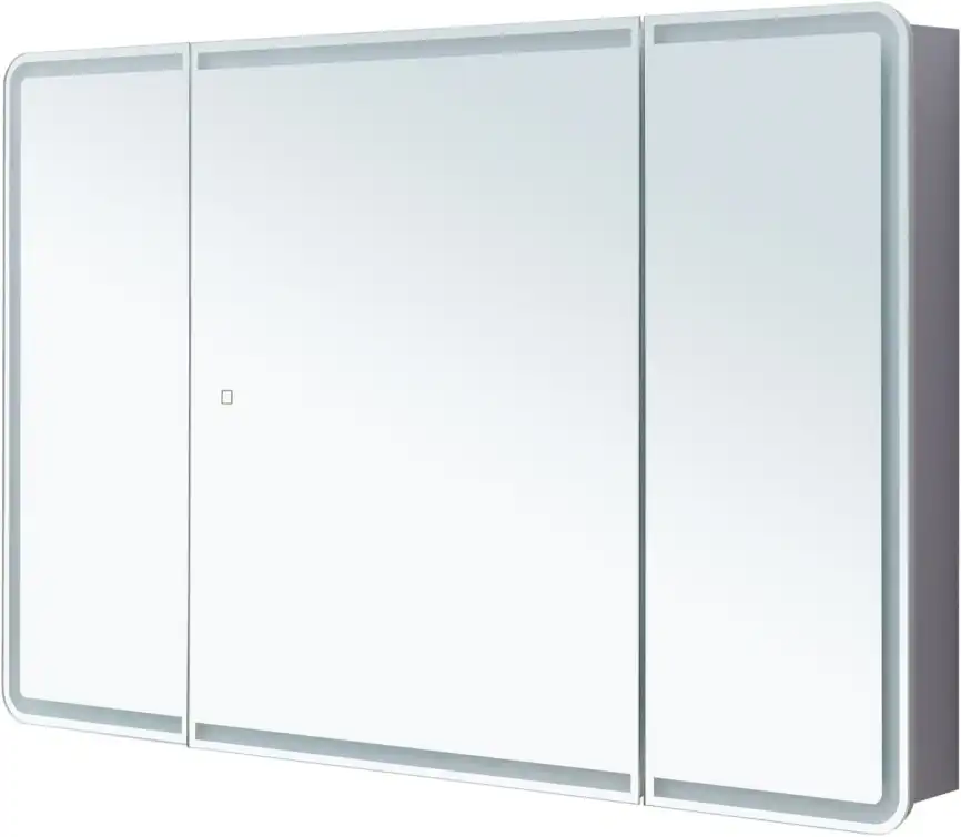 Зеркальный шкаф Aquanet Оптима 120 с LED подсветкой, 341429 фото 3