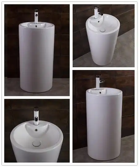 Раковина CeramaLux B135 460х460х845 Напольная цвет Белый фото 1