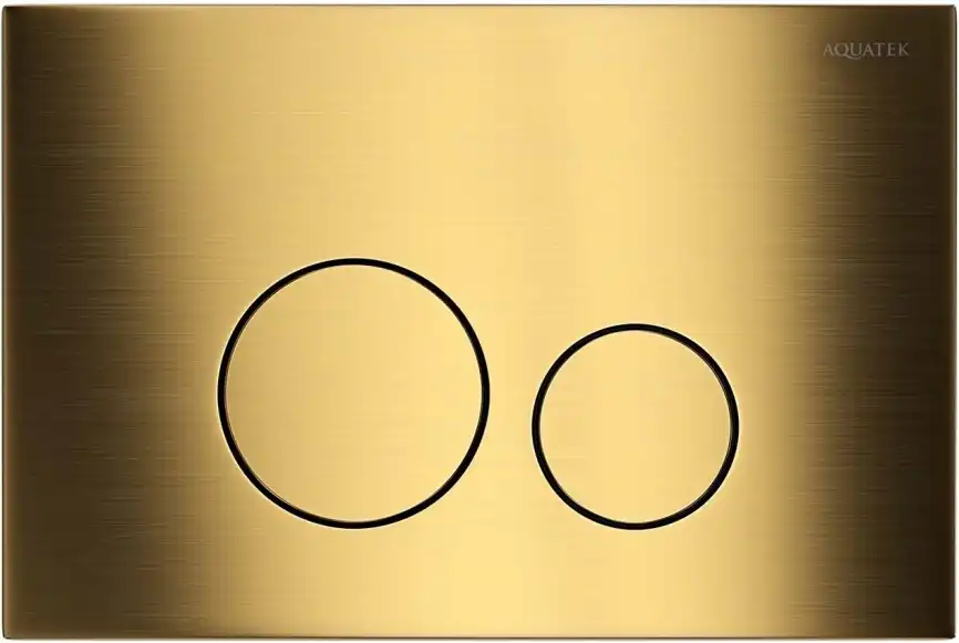 Кнопка смыва Aquatek KDI-0000038, Титановое золото фото 1