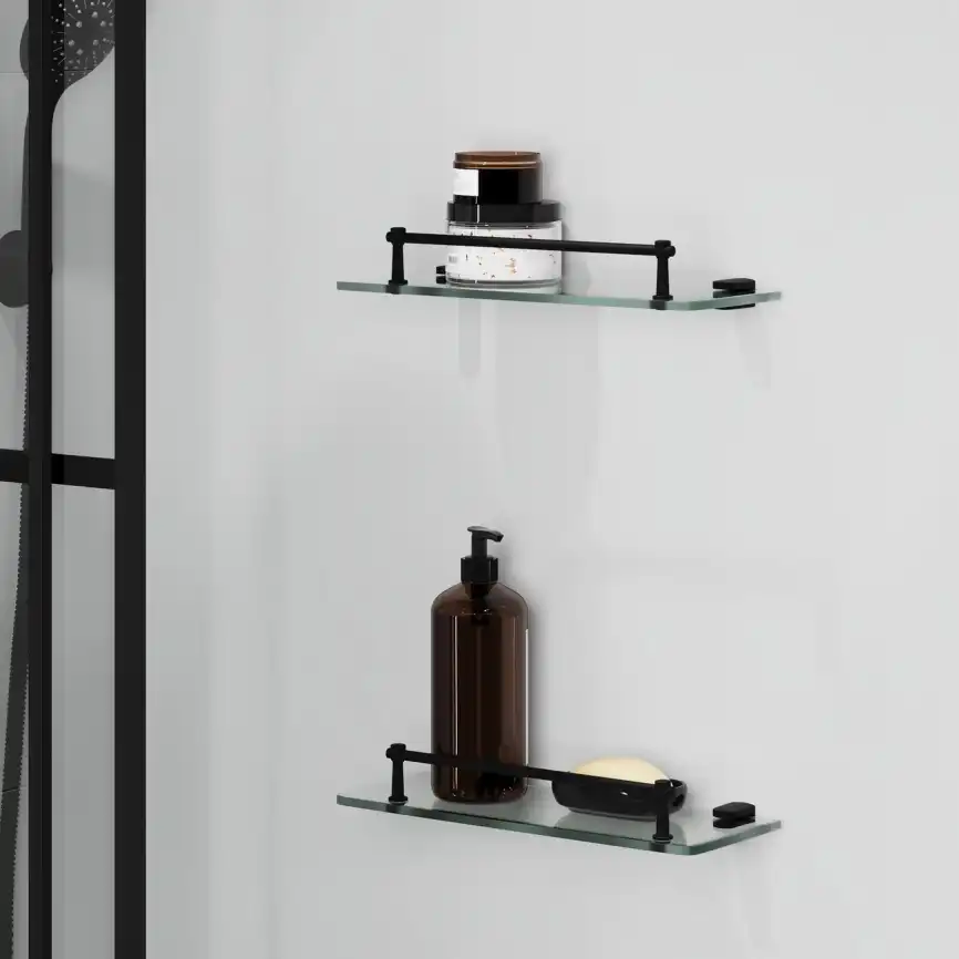 Душевая кабина Niagara Standart 120х80 ST120/80/15QL/KL/BKT низкий поддон, черный профиль, стекло прозрачное фото 7