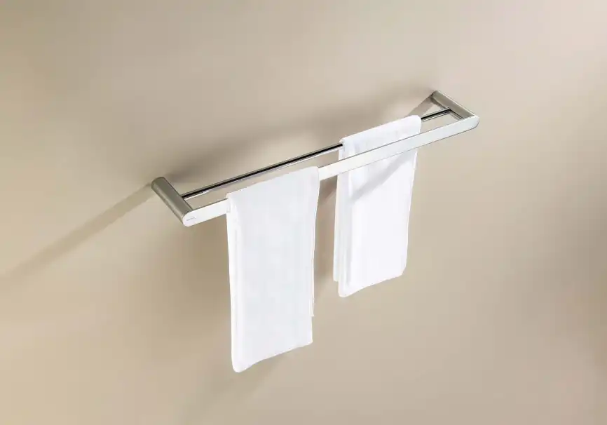 Держатель полотенец 600 мм Aquatek Лира AQ4430CR двойной, Хром фото 4