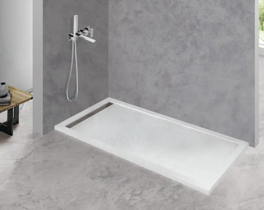 Душевой поддон Cezares TRAY-AS 140х90 из искусственного камня TRAY-AS-AH-140/90-30-W Белый фото 2