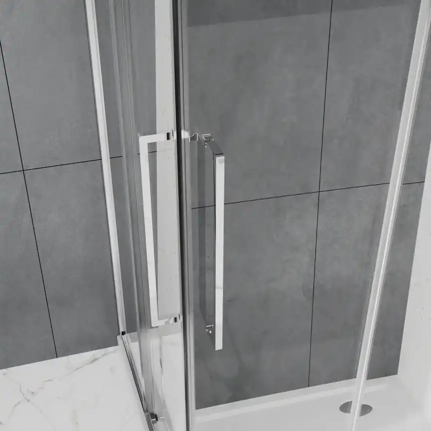 Душевой уголок Azario 90х90 AZ-R43-90-MGR-CL, профиль графит матовый, стекло Прозрачное фото 7