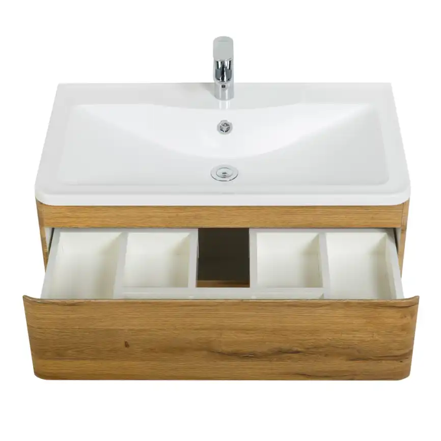 Тумба под раковину BelBagno ALBANO-900-2C-SO-RR подвесная Rovere Rustico фото 5