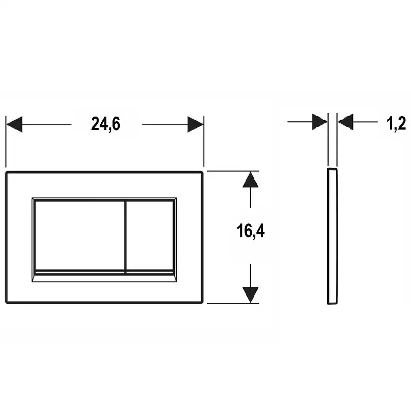 Клавиша смыва Geberit Sigma 30 NEW 115.883.JT.1 Белый матовый фото 2