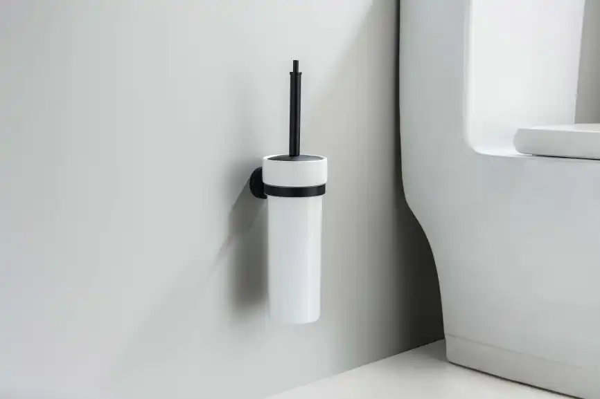 Ершик для унитаза Aquatek Бетта AQ4610MB, Черный матовый фото 3