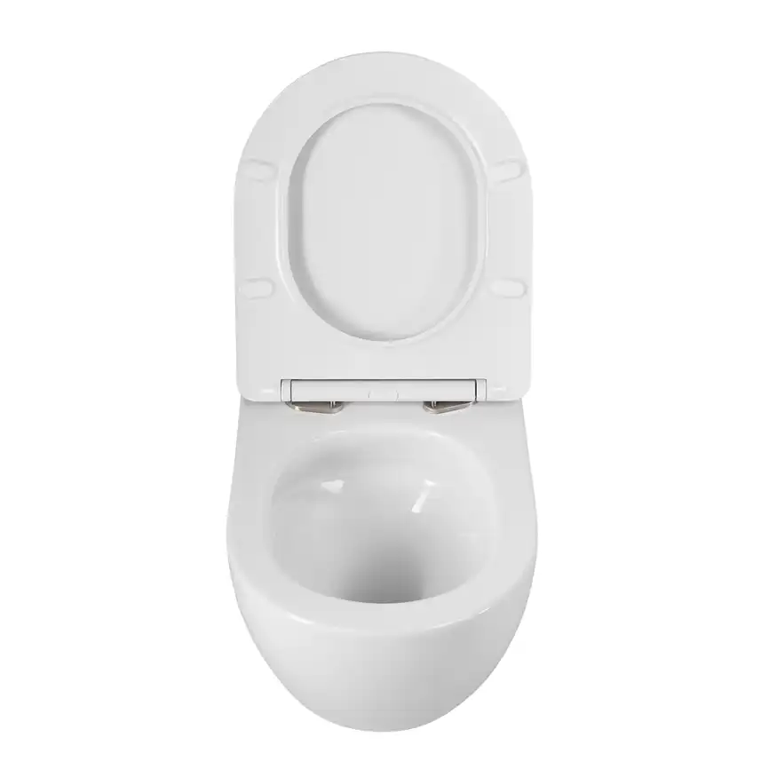 Унитаз подвесной BelBagno AMANDA-TOR BB051CH-TOR-FC/SC, безободковый с сиденьем и смывом TORNADO фото 7