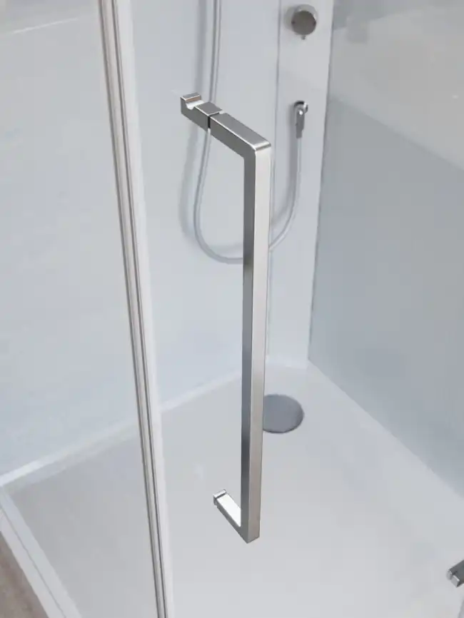 Душевая кабина BelBagno UNO-CAB-A-1-90-C-Cr-Bi-TOP-R, правая, профиль хром фото 9