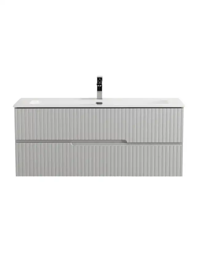 Тумба под раковину Cezares DUET-N 120 см, DUET-N-1200-2C-SO-GPR-P , Серый жемчужный фото 1