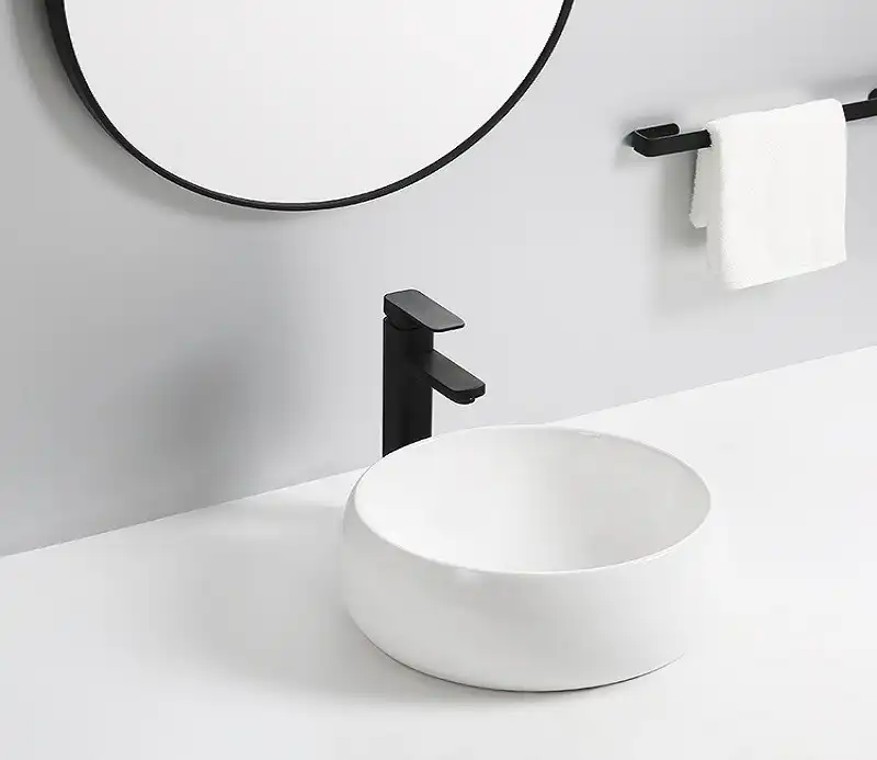 Раковина накладная CeramaLux 400х400х160 5004, цвет Белый фото 4