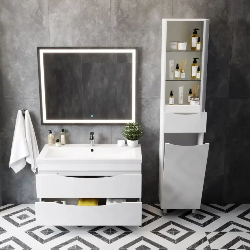 Пенал AURA ПАЛЕРМО 40-1 напольный корзина правый фото 2