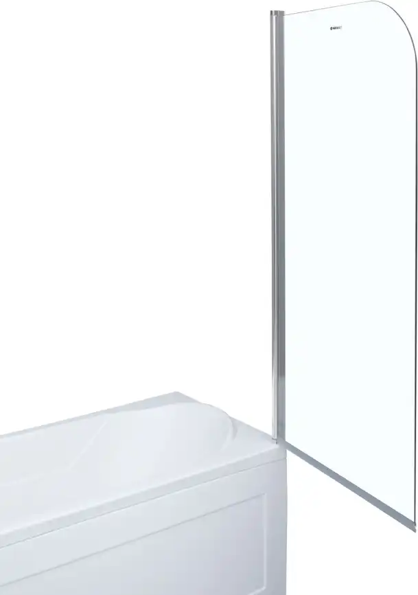 Шторка для ванны Aquanet  75 см, SG-750, профиль Хром, стекло Прозрачное фото 6