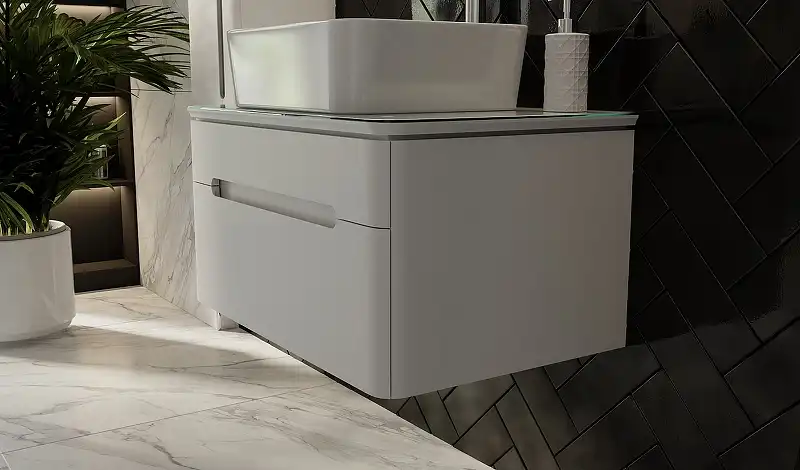 Тумба под раковину Jorno SHINE 75 Shi.01.75/P/W Белая фото 7