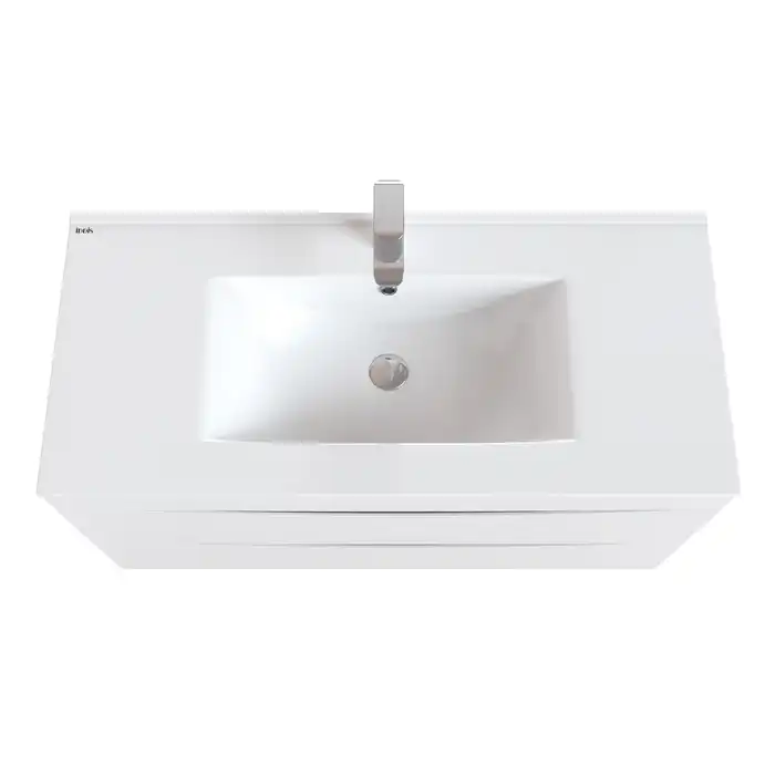 Тумба с раковиной IDDIS Cloud 100, подвесная, Белая, CLO10W1i95K фото 4