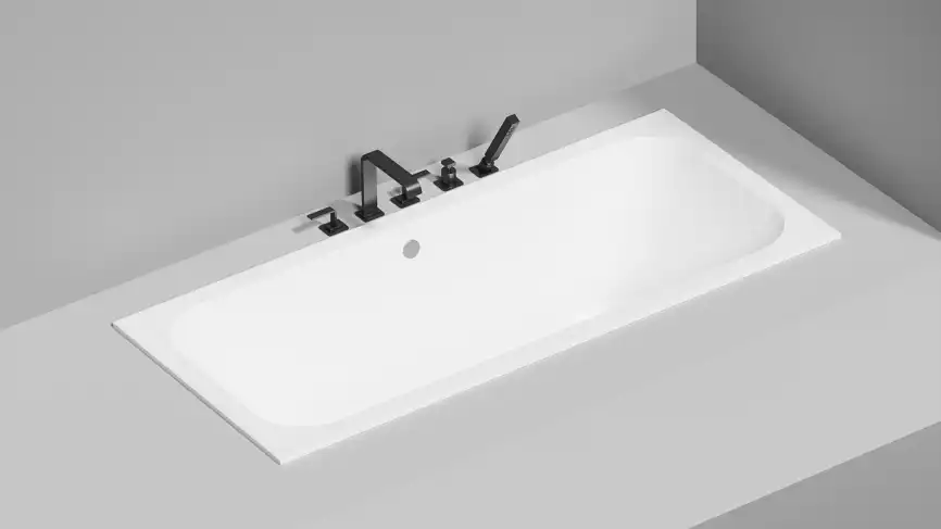 Ванна Salini ORLANDA 170х75 103223M из материала S-Stone, Белая матовая фото 7