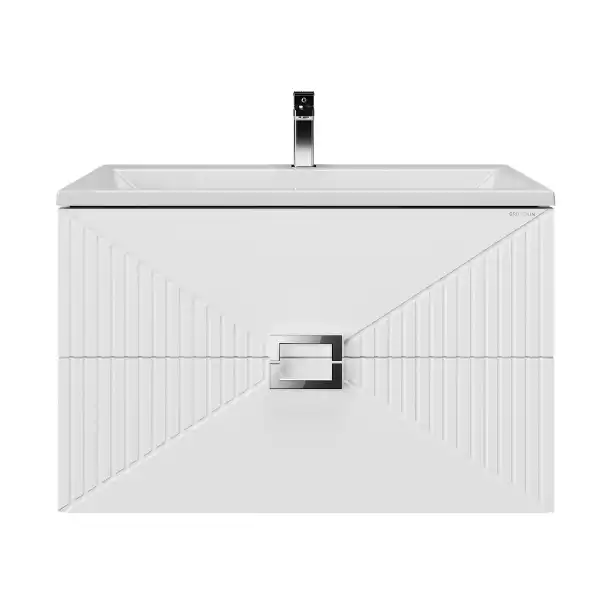 Тумба под раковину Grossman Луксор 60 подвесная, белая матовая (106054) фото 2