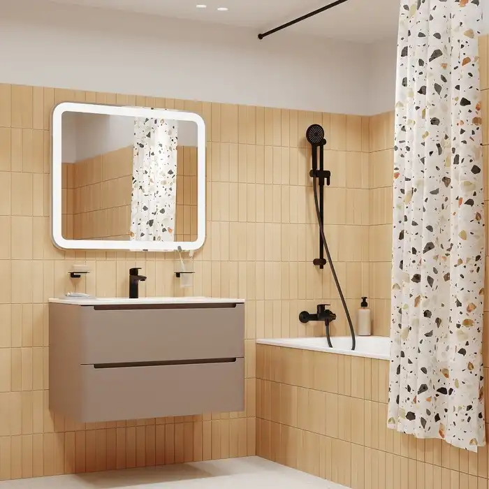 Смеситель для ванны IDDIS Ray RAYBL02i02WA  цвет, Матовый черный фото 4