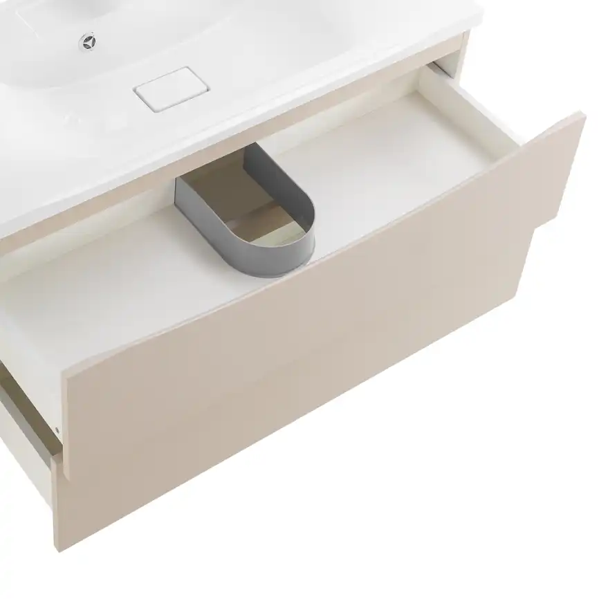 Тумба под раковину BelBagno MARINO-1000-2C-SO-CO-P подвесная Crema Opaco фото 7