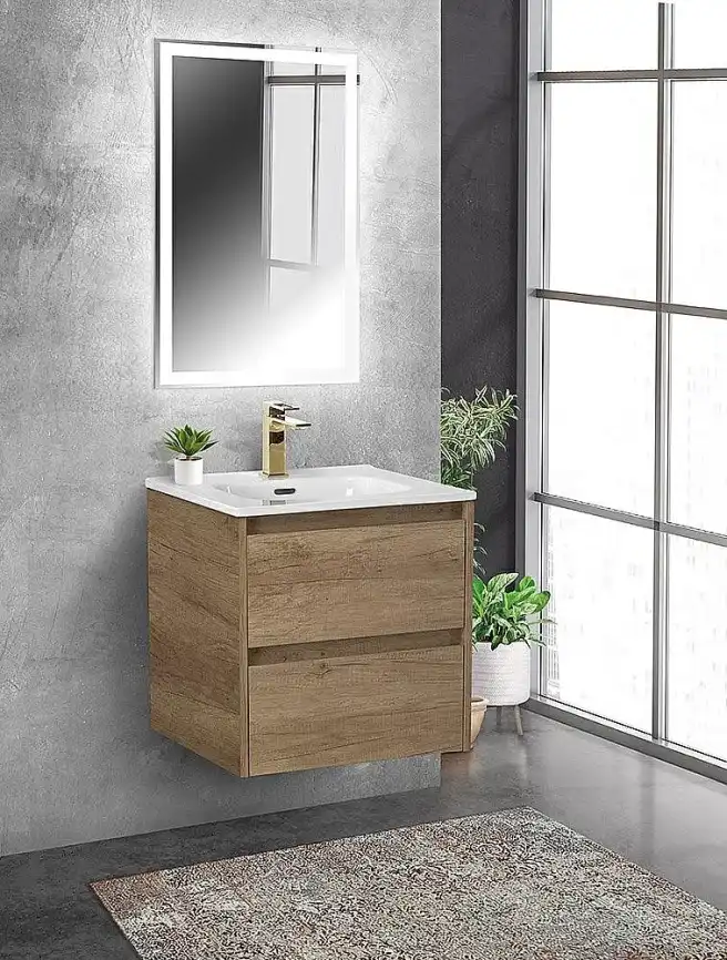 Тумба под раковину BelBagno KRAFT-500-2C-SO-RNN подвесная Rovere Nebrasca Nature фото 2