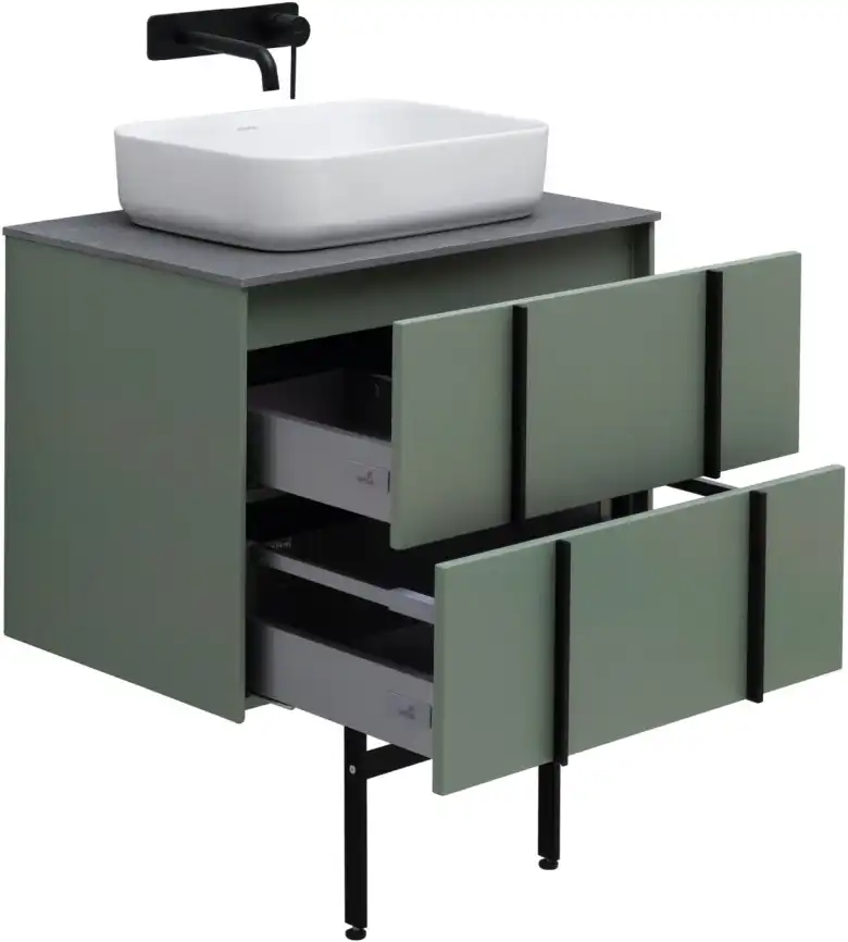 Тумба под раковину Allen Brau Reality 70 1.32004.CGM олива матовый фото 14