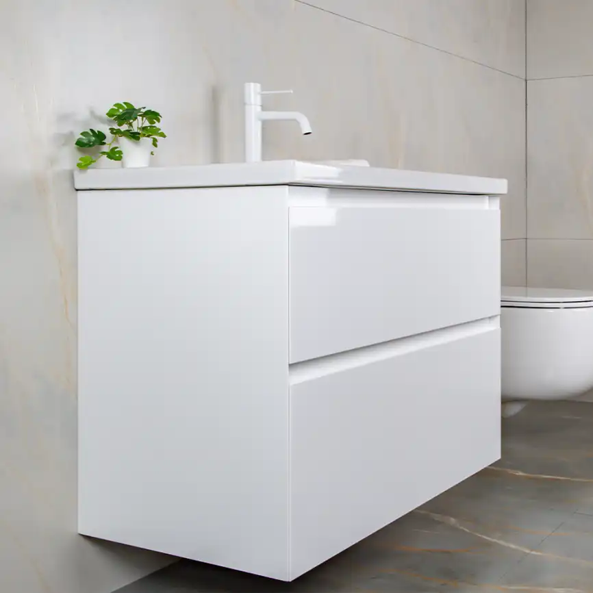 Тумба с раковиной AVS Гармония 80 белая, N821-07-800WG-01-810WG фото 7