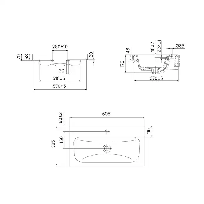 Тумба с раковиной IDDIS Zodiac 60, подвесная, Белая, ZOD6CB0i95K фото 6