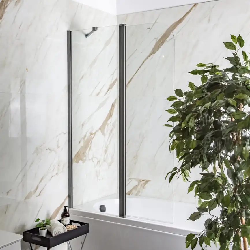 Шторка на ванну AVS Асти Дуо 100 см левая профиль оружейная сталь, прозрачное стекло, 803-0016-150-5545L-WS-T фото 12