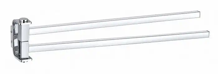 Полотенцедержатель двойной поворотный 2,5 см BEMETA SOLO хром 139104102 фото 1