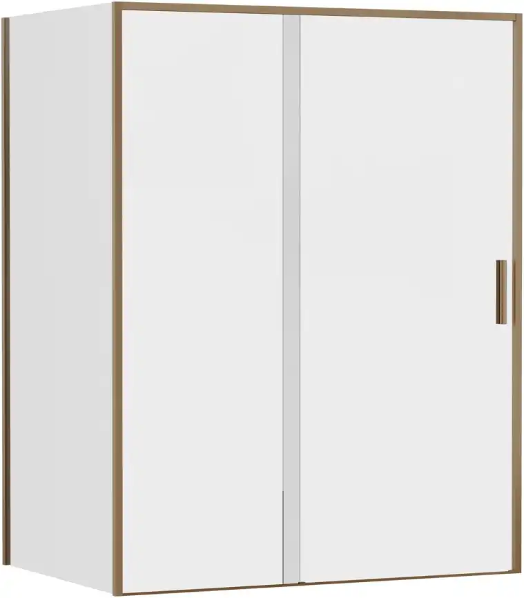 Душевой уголок Aquanet Pleasure Evo 150x100 AE65-150x100-GBT профиль золото-никель браш, прозрачное стекло фото 1