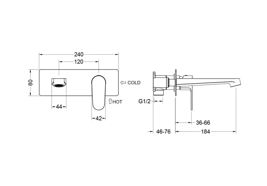 Смеситель для раковины Aquatek Оберон AQ1213BG, Золото матовое фото 2