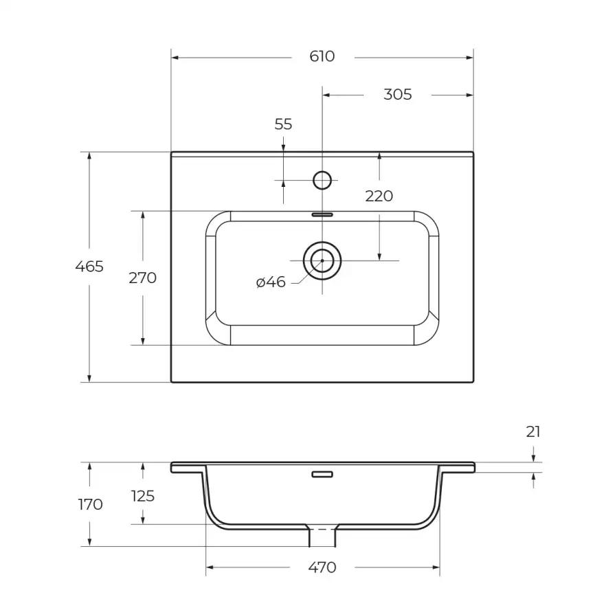 Керамическая раковина BelBagno BB600ETL фото 3