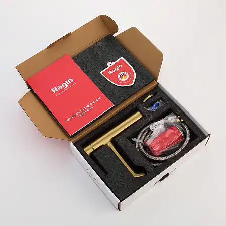 Смеситель для раковины Raglo R20.10.03, Золото матовое фото 12
