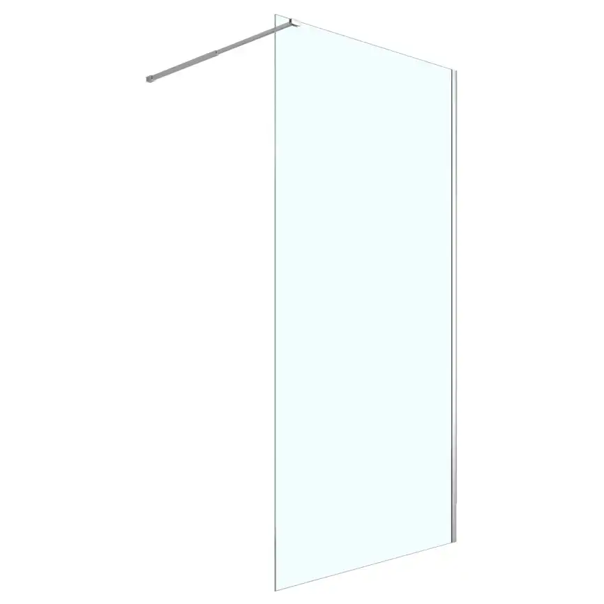 Душевая перегородка Loranto Walk-in 200 CS-W04C-70, профиль хром, стекло Прозрачное фото 1