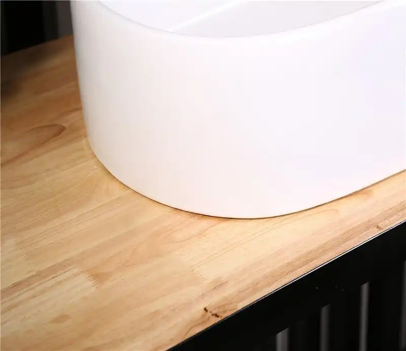 Раковина накладная CeramaLux 565х350х145 9025-1, цвет Белый фото 6