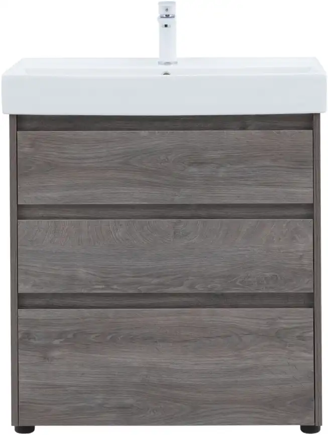 Тумба под раковину Aquanet Nova Lite 75 дуб рошелье (3 ящика) 302473 фото 7