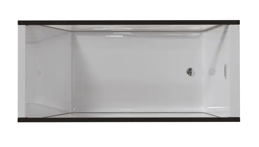 Акриловая ванна Aima Design NEO 170х77 2 стекла матовое серое фото 2