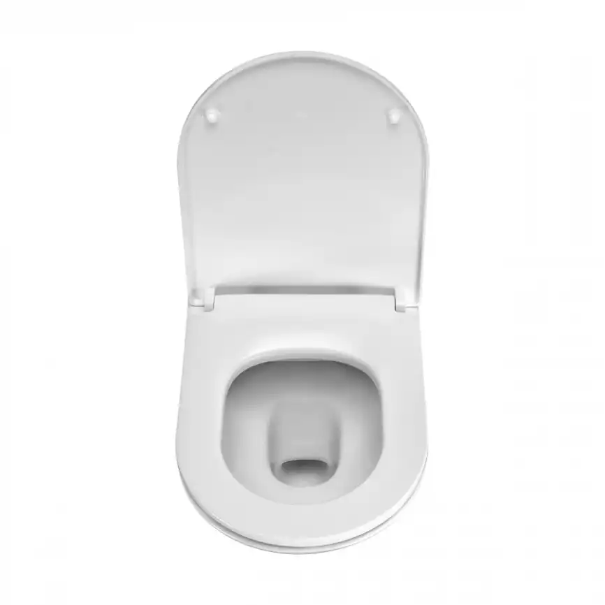 Подвесной унитаз Roca The Gap Round 540 мм, Rimless 3460NL000, белый фото 4