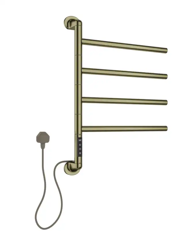 Полотенцесушитель электрический Allen Brau Liberty 683х489 7.33000-GB золото брашированное фото 1