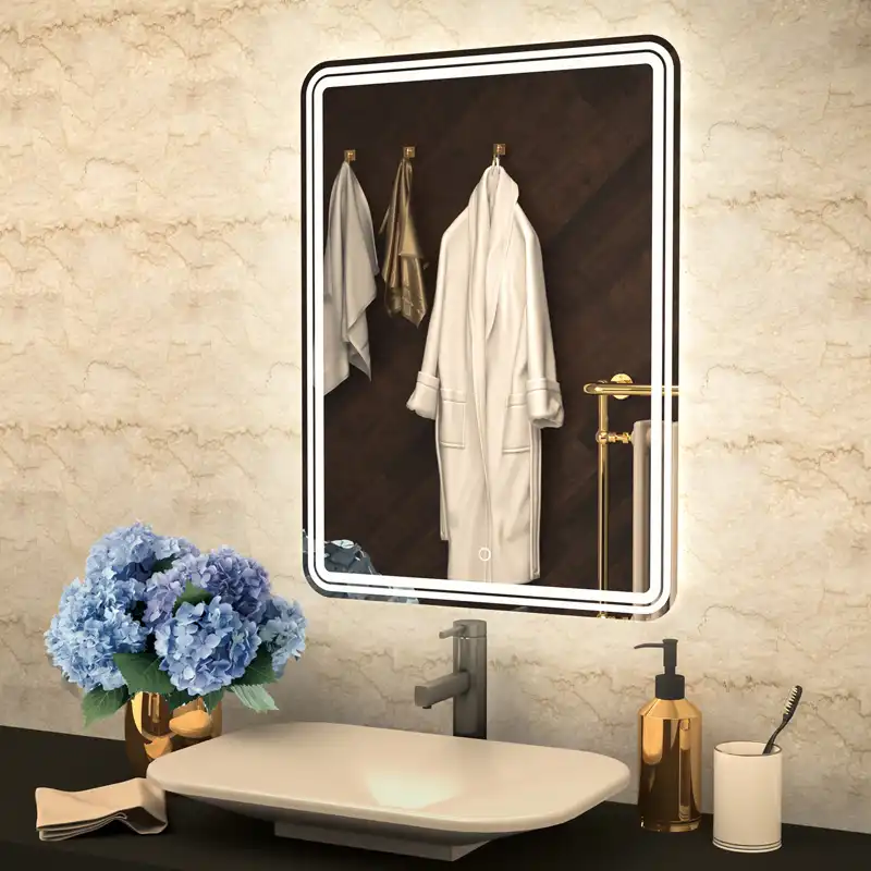 Зеркало Azario Adriana 60х80 CS00066638 с подстветкой, сенсорный выключатель с функцией диммера фото 3