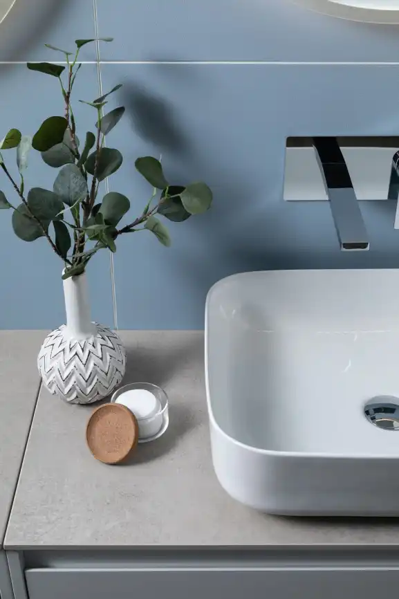 Раковина накладная Aquanet SOUL-1 50х40х13,5 прямоугольная, Белая глянцевая фото 9