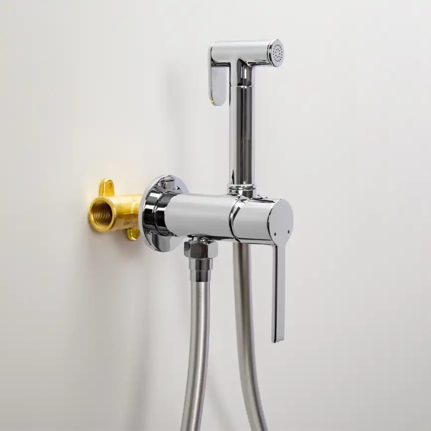 Гигиенический душ со смесителем AVS Elegant 811-431-CR, хром фото 2